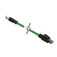 Molex 1201080290 Ethernet Cables / Networking Cables M12-4P(D)-MM ST/RJ45 9M