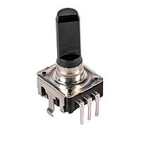 CTS Electronic Components 11CEK25F122B Encoders 12mm encoder, rear mount, sleeve bushing, 12 PPR, 12 detents, all flatted shaft lengths, w/switch