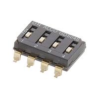 AMP Connectors - TE Connectivity GDS04STR04 DIP Switches SLIDE 4POS SMD SWITCH DIP
