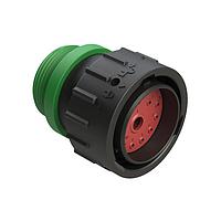 Amphenol SINE Systems AHDP06-24-14PN-STA Connectors 14 Position Plug, Pin, Shell Size 24, Normal Diameter Seal (Green), Small Thread Adapter