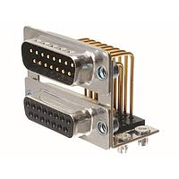 Amphenol Positronic DPA9FN7T2/15FN7T20/AA Dual Port D-Sub Connectors