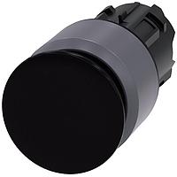 SIEMENS 3SU10301AA100AA0 Mushroom PUSHBUTTON, PUSH PULL BLK, MH CAP O30MM