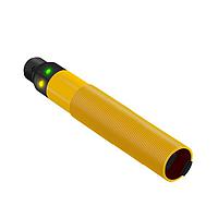 Banner Engineering S18AW3FF25Q1 Photoelectric Sensors EZ-BEAM S18 Series: Fixed Field; Range: 25 mm; Input: 20-250 V ac; Output: SPST Solid-State Light Operate; 4-pin Micro Integral QD