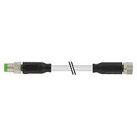 Murrelektronik 7000-88001-2300060 Sensor Cables / Actuator Cables M8 male 0 / M8 female 0, PUR 3x0.25 gy UL/CSA+drag chain 0.6m