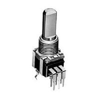 Alps Alpine RK09L1240015 Rotary Vertical type / Dual-unit (for Tone) / 10k ohm, 1B / L1=15mm / With Center Detent