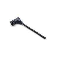 Amphenol LTW CBD-08AFFM-QR8F04 X-Lok, Middle Size, Plastic, 10A+5A, 08 pins, Female Connector, Female Contact, Right Angle, Push Lock, Overmolded, Length 4000mm, IP68