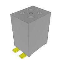 Samtec FLE-120-01-G-DV-K-FR Board to Board & Mezzanine Connectors Cost Effective Surface Mount Socket, 0.050" Pitch