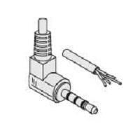Kobiconn 172-7446-E Stereo Cable 2.5MM 4 COND R/A PLG 72" BLACK/STRIP/TIN