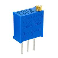 Bourns 3296W-1-204R 0.375 in Square Trimmer Resistor 3/8" 200Kohms Sealed Vertical Adjust