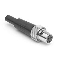 Amphenol Audio AG5FL Miniature XLR Connector 5 Pole Mini XLR Cable Connector G Type Female Stamped Contacts Nickel Finish