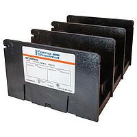 Mersen MPDB69653 Open-Style Power Distribution Block Power Distribution Block,Open Style,Aluminum,Box-Box,3P,1000VAC/DC,840A