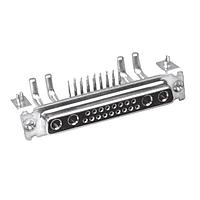 Amphenol Commercial Products L77TWA3W3SMP3V4F Mixed Contact D-Sub Connectors 3W3 Sz A 20-40A Pwr Skt R/A 4-40 Front