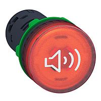 SCHNEIDER XB5KS2B4 Pushbutton Switches 22mm Red Illum Buzzer 24V