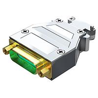 Amphenol Positronic RD25M10GT20 Plug D-Sub Male Connector 25P Crimp Zinc Shell Backshell Assembly Jackscrews