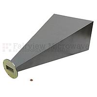 Fairview SH1284-20 WR-284 Standard Waveguide Horn With UG-584/U Round Cover Flange and 20 dB Nominal Gain Operating From 2.6 GHz to 3.95 GHz Frequency Range