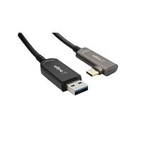 Bulgin AOUS3/005 USB 3.2 Gen 2 Active Optical Cable USB 3.2 Gen2 Active Optical Cable, A M to C M PVC jacket no screws, right ang 5m