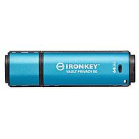 Kingston IKVP50/64GB USB 3.2 XTS-AES 256-bit Encrypted USB