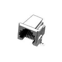 AMP Connectors - TE Connectivity 5406514-3 Modular Connectors / Ethernet Connectors MJ, RJ11, SMT, 6/6, GRAY, 13"REEL