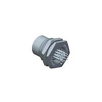 Amphenol LTW M12A-06PFFP-SF8001 Circular Metric Connectors M12 Circular Metric Connector, A Code, Metal, 2A, 06 pins, Female Connector, Female Contact, Hexagonal, PG9, Screw Thread, PCB 180 , Receptacle, Front Fastened, Panel Thickness 4.5, IP68 / IP69K