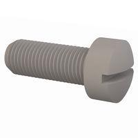 Essentra Components 0137524F100 Machine Screw Fillister Slotted Screw, 3/8-24 Thread,1 Lg