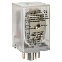 Square D 8501KPDR12V53 Power Relays RELAY 2CO CYL PIN 10A@240V 24VDC COIL