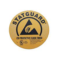 Desco 10500 ESD LABEL, STATGUARD FLOOR, 8IN DIA PACK OF 10