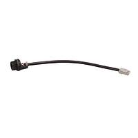 Amphenol LTW RCP-5SPFFP-SCM7B20 Cat 5e RJ, Middle Size, Plastic, 1.5A, Cat 5e, Circular, Screw Thread, PCB Board to Plug, Receptacle With Cable/Wire, Length 200mm, IP67 Mated