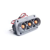 Amphenol Technical Products PL083X-301-10M8-2 Receptacles PL 10MM G2 3POS RCPT FL BB M8