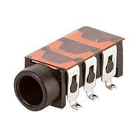 Same Sky (formerly CUI Devices) SJ3-35013A-SMT-TR Phone Connectors Audio Jack, 3.5mm, Through Hole, 3 Conductors, 0 Switches