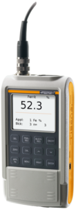 Portable metal content measuring instrument used in non-destructive inspection