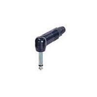 NEUTRIK NP2RX-BAG Phone Connectors 2C 1/4" MONO RT ANG Black/Silver