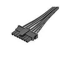 Molex 145132-0700 Discrete Wire Micro-Fit OTS Cbl ASSY 75mm 7CKT Blk