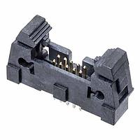 Harwin M50-3550542 Shrouded 5+5 IDC VERT PCTAIL LATCH HEADER, MALE