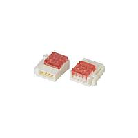 3M 37A04-E121-W00 FL 500 Connectors 3M Mini-Clamp III Connector, Wiremount Plug, 4 position, 30-24 AWG, Nickel, Red, Sold per each piece