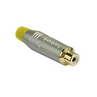 Amphenol Audio ACJR-SYL Cable Mount Diecast SH GLD PLTD CONT COLRD GROM
