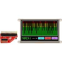 4D Systems gen4-uLCD-70DT-PI Resistive 7.0" gen4 LCD pack for Raspberry Pi with gen4-uLCD-70DT, 4D Serial Pi Adaptor + Cable