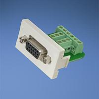 Panduit CHD15HDSCWHY D-Sub Tools & Hardware 1/3 Insert 15-Pin DB Connector Mounted