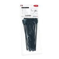 HellermannTyton 115-07190 Cable Ties Cable Tie without Serration, 7" Long, Flexible TPU, Black, 16/pkg