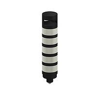 Banner Engineering TL70BWGYRQ Tower Lights TL70 Tower Light; Black Housing: 5-Color Indicator; Voltage: 12-30 V dc; Environmental Rating: IP65; Input: Bimodal; Colors: Blue White Green Yellow Red; 8-pin M12 Integral QD