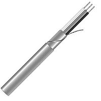 Alpha Wire 2401C SL001 Communication and Control 22 AWG, 2 Conductor Communication Cable, Shielded, 1000 ft - Slate