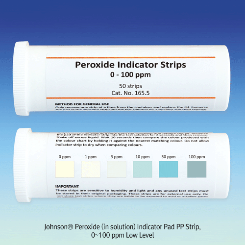Solution indicator test strips for checking chemical concentrations in liquid samples