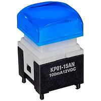 NKK Switches KP0115ANBKG03RGB-2SJB Standard Switches SPST OFF (ON) RED/GREEN/BLUE