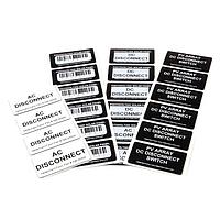 HellermannTyton 596-00500 Nameplate Label Foam Nameplate, Rectangular, 1.06" x .49", PET, White, 500/roll
