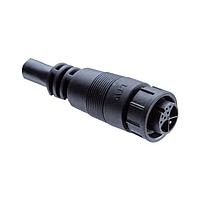 Amphenol LTW CBU-08AFEM-TL7A04 Sensor Cables / Actuator Cables Ceres, Middle Size, Plastic, 10A+2A, 08 pins, Female Connector, Male (Power) + Female (Signal) Contact, Straight, 3 Points Lock, Overmolded, Length 4000mm, IP67