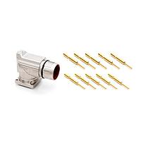Amphenol SINE Systems MB7RJN0902-KIT Right Angle, Rotatable 9 Pos male pins Large flange