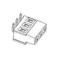 AMP Connectors - TE Connectivity 284410-3 Fixed Terminal Blocks TERMI-BLOK 2700 PCB 3 POS. 5 M