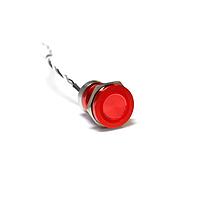 Bulgin MC19MCRRD Sealed 19mm NormClsdAl Red Anodised Red LED