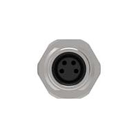 AMP Connectors - TE Connectivity 3-2172088-2 Straight M8 FMLE PNLREAR 4POS STR WIRE