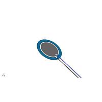 PUI Audio AB2065B-LW100-R Piezoelectric PIEZO CERAMIC BENDER 30 VP-P 500 OHM