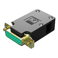 Amphenol Positronic RD9S10WE20 Receptacle D-Sub Female Connector 9P Crimp Zinc Shell Backshell Assembly Jackscrews